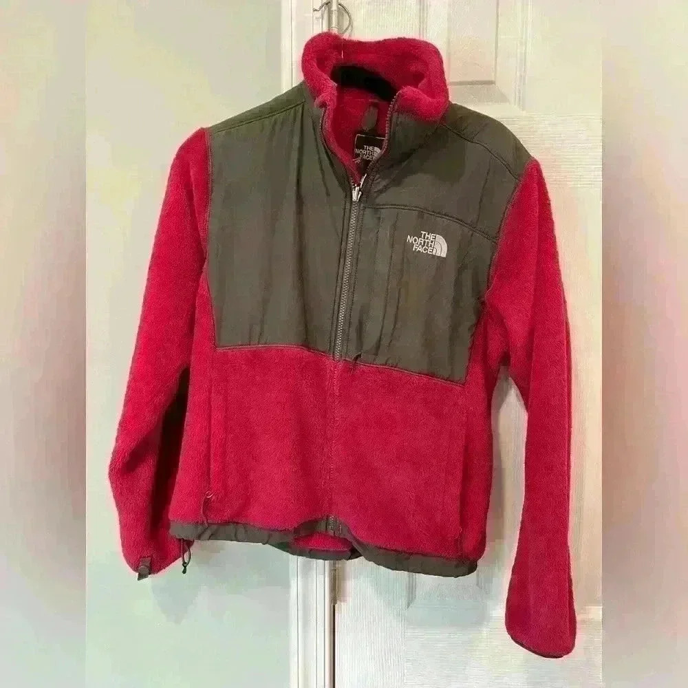 Women’s Small The North Face Denali Coat Purple and dark gray EUC